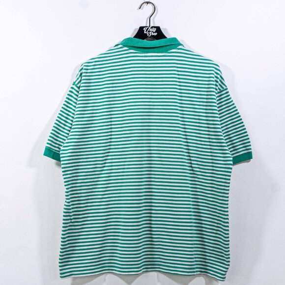 GAP Striped Surf Skate Polo Shirt Large VTG 90s Y2K Streetwear - Picture 2 of 5